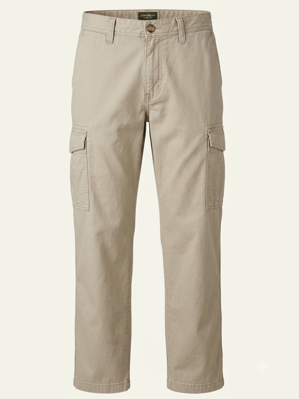 Eddie Bauer Utility Fit Khaki Cargo Pants Mens 33x29 Beige Cotton Workwear